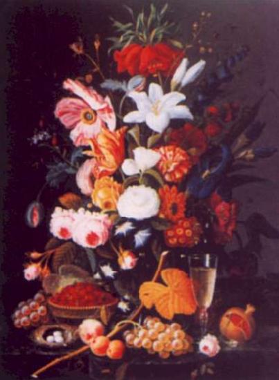 Severin Roesen Floral Still Life oil painting picture